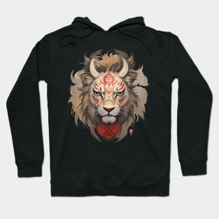 The Roaring Majesty: Neo-Traditional Lion King Hoodie